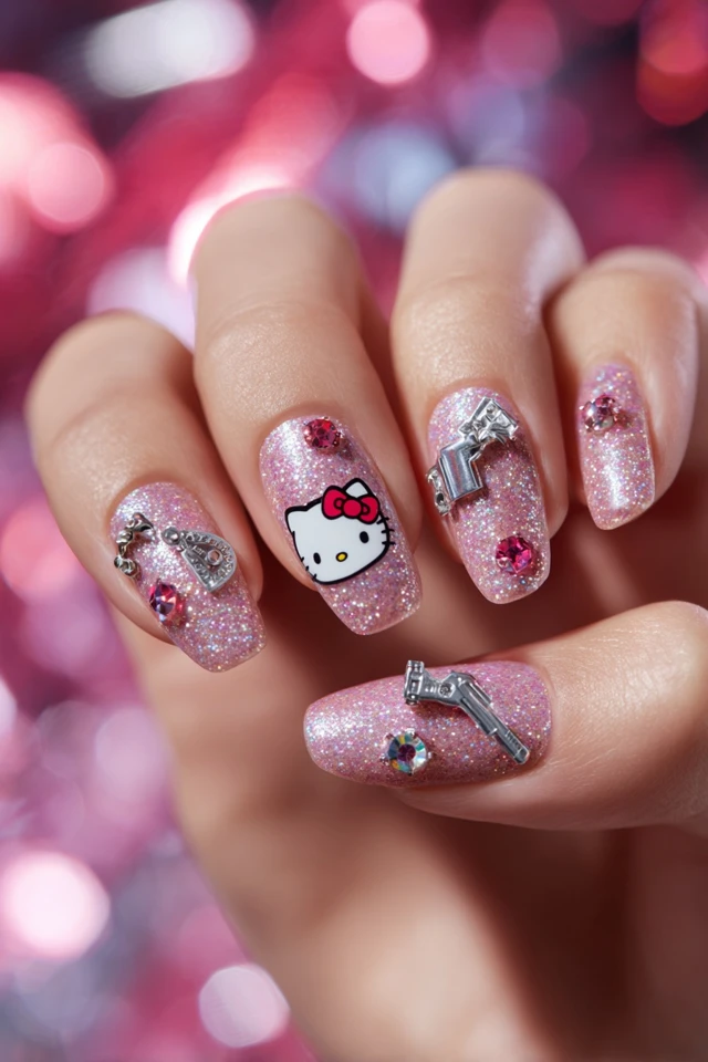 Heroic Hello Kitty Nails