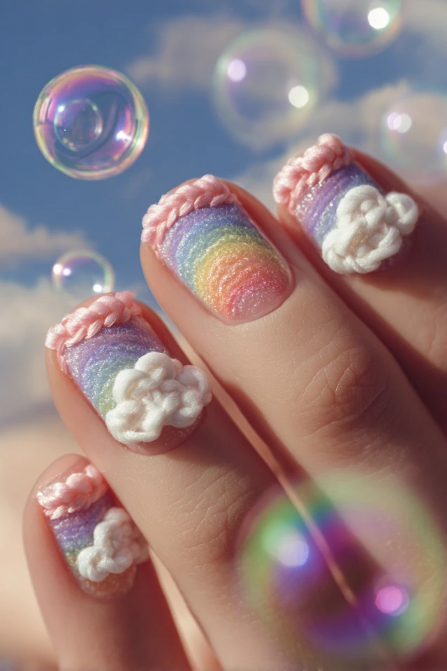 Rainbow Alpaca Nails Extravaganza
