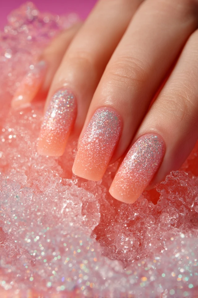 Peach Fizz Nails Extravaganza