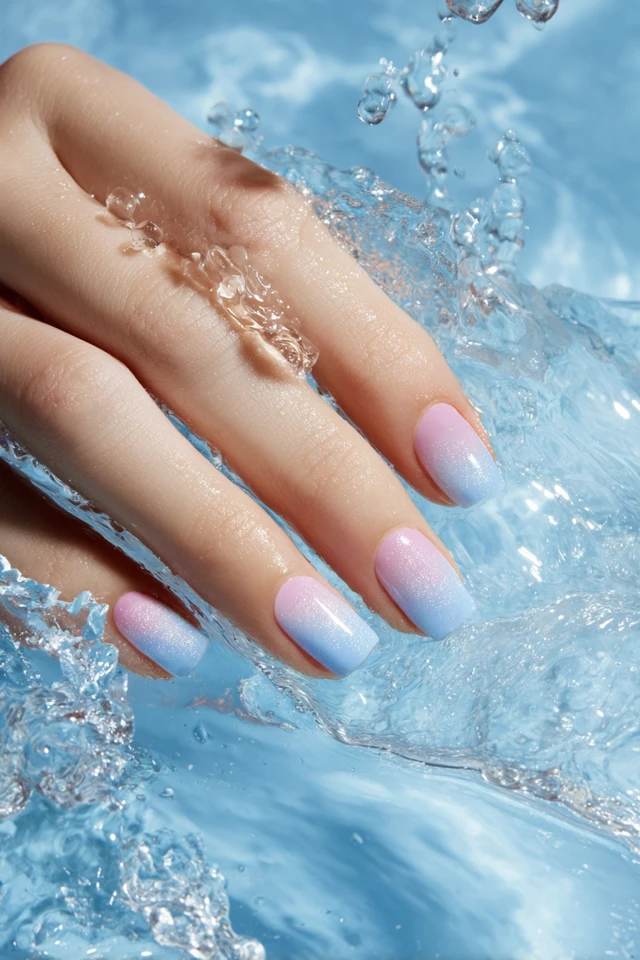 Pastel Dolphin Nails Extravaganza