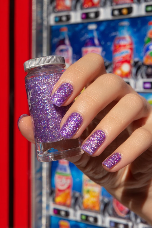 Grape Soda Pop Nails Extravaganza