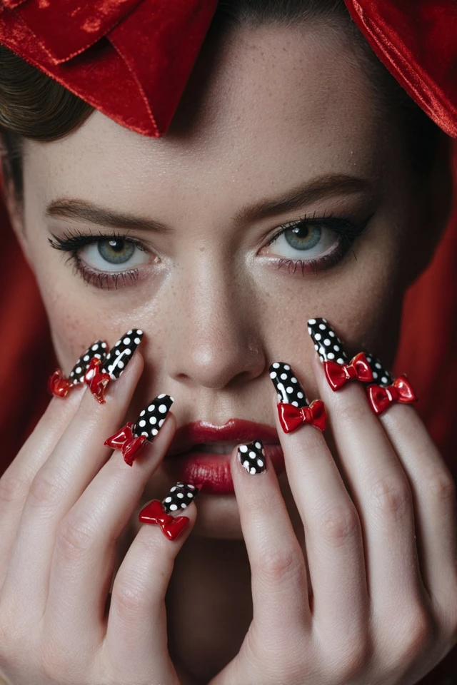 Polka Dot Bow Nails Extravaganza - photo 2