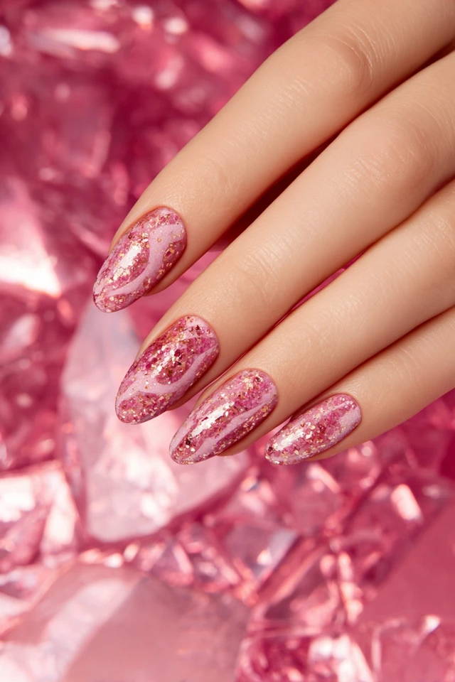 Glitter Berry Nails Extravaganza