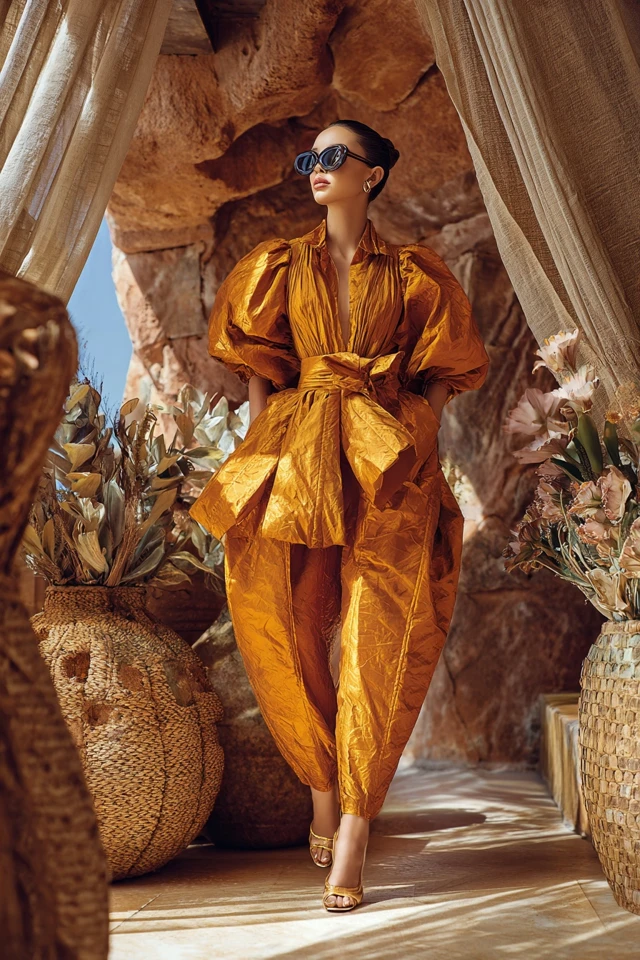 Gleaming Xanadu Taffeta Weekend Outfits - photo 2
