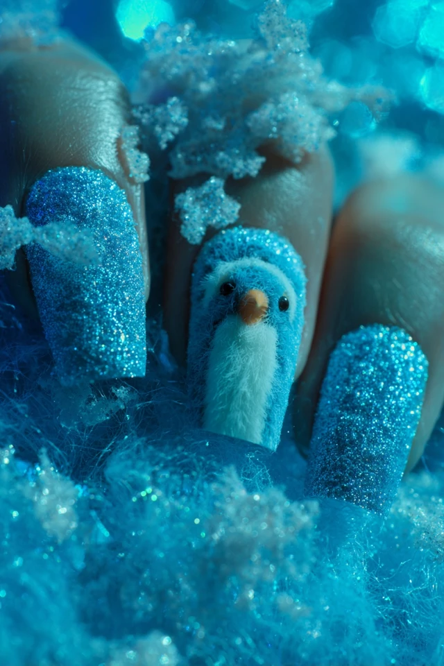Plush Penguin Nails Extravaganza