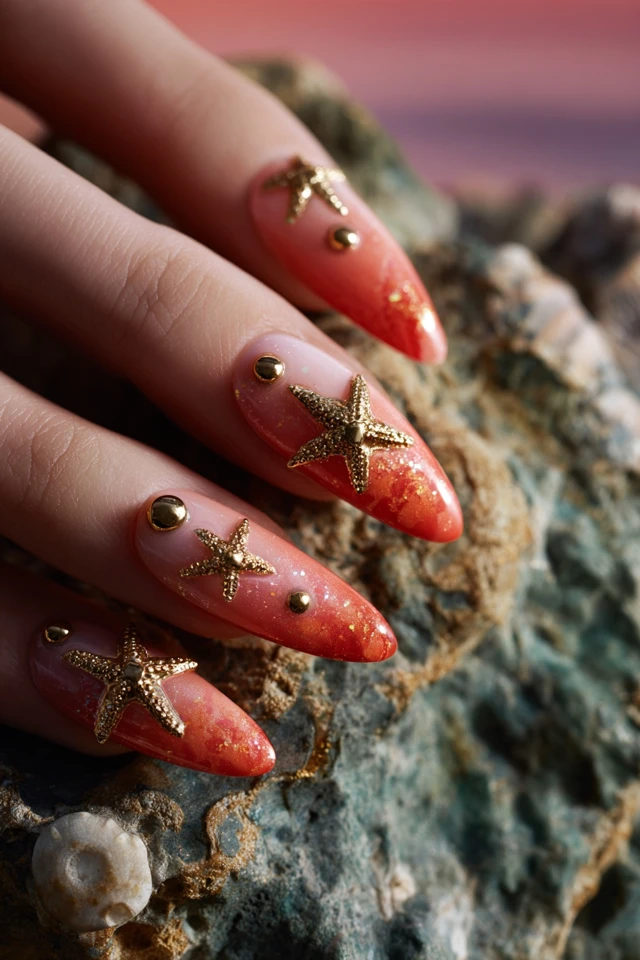 Starfish Hug Nails Extravaganza