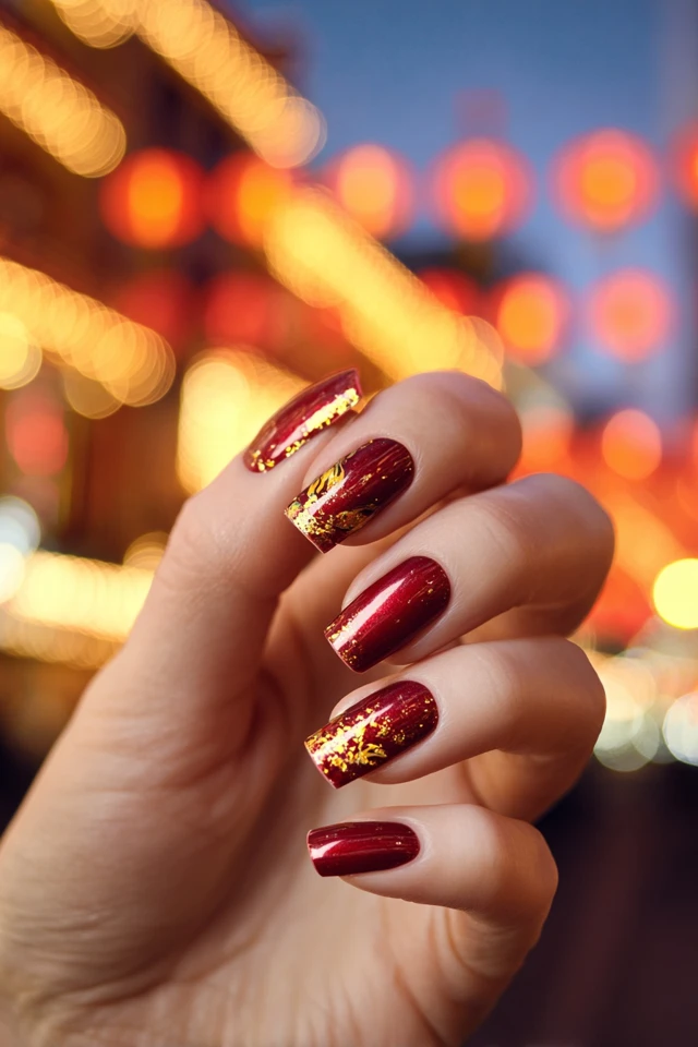 Cherry Tiger Nails Extravaganza