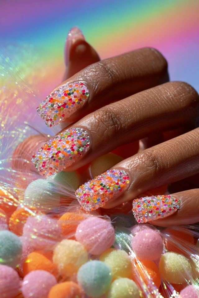 Skittles Pop Nails Extravaganza