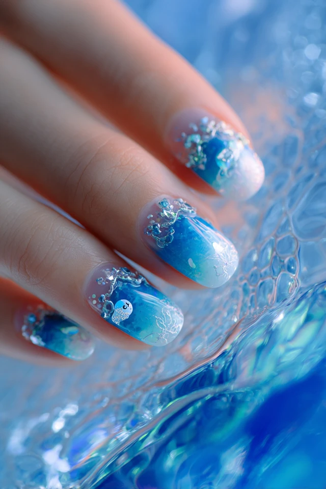 Jelly Whale Nails Extravaganza