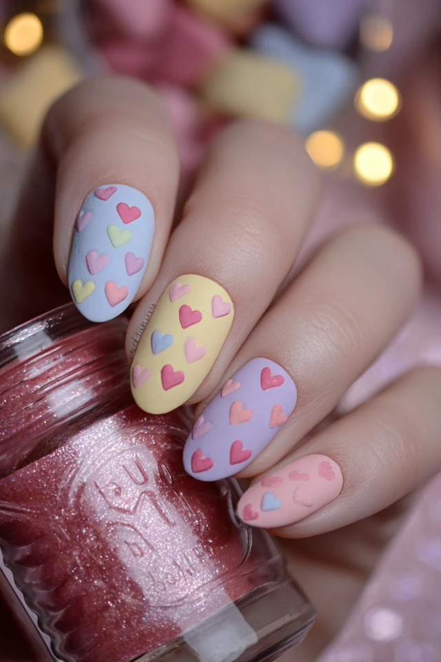 Candy Heart Nails Extravaganza