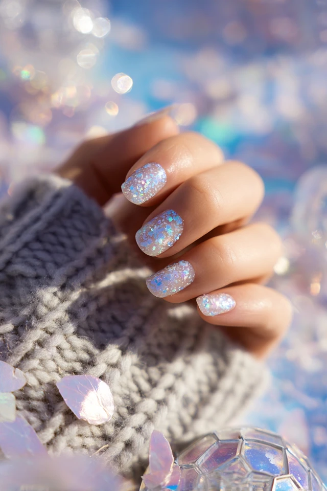Snowflake Winter Dream Nails