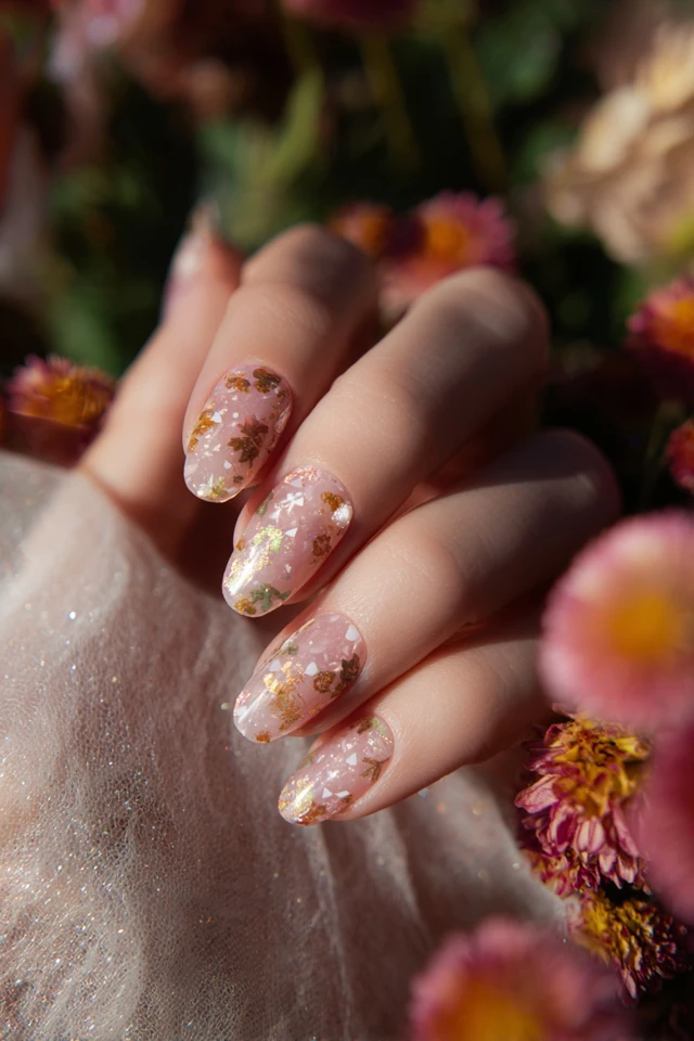 Foliage Fall Whisper Nails