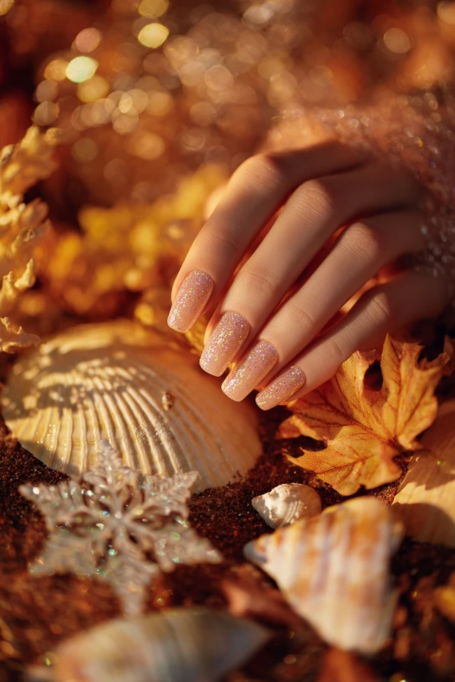 Cider Autumn Frost Nails