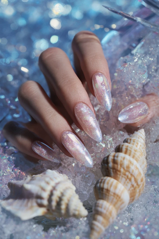 Holly Winter Vibes Nails