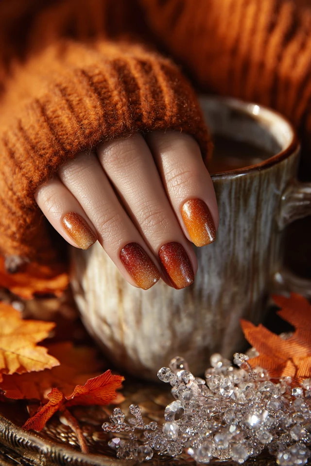 Pumpkin Autumn Dream Nails