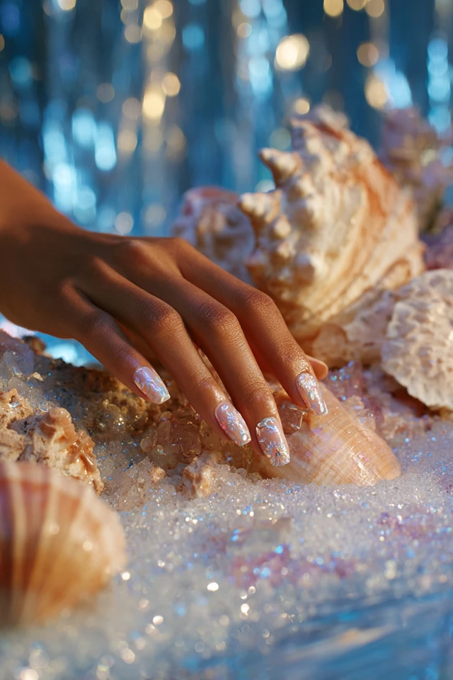 Holly Winter Elegance Nails