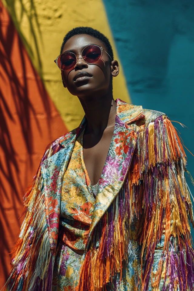 Glamorous Satin Fringe Jackets