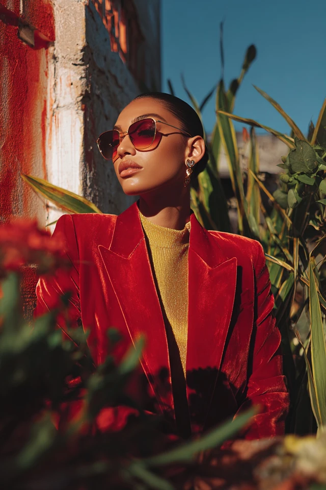 Y2K Velvet Blazer Outfits