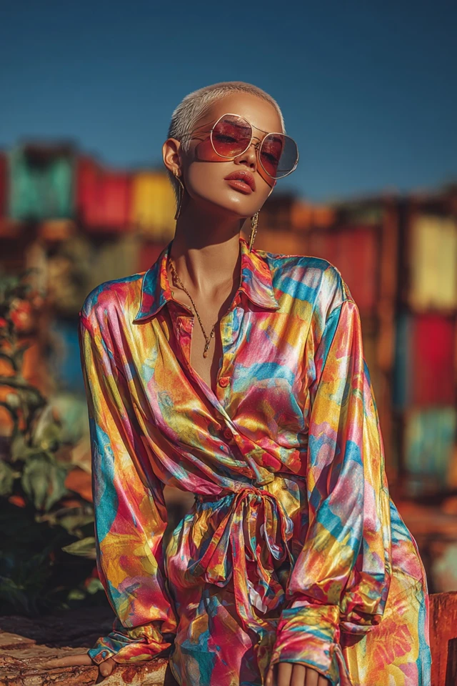 Soft Girl Satin Denim Looks