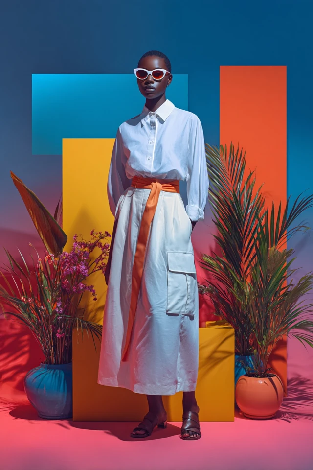 Edgy Resort Cargo Skirts