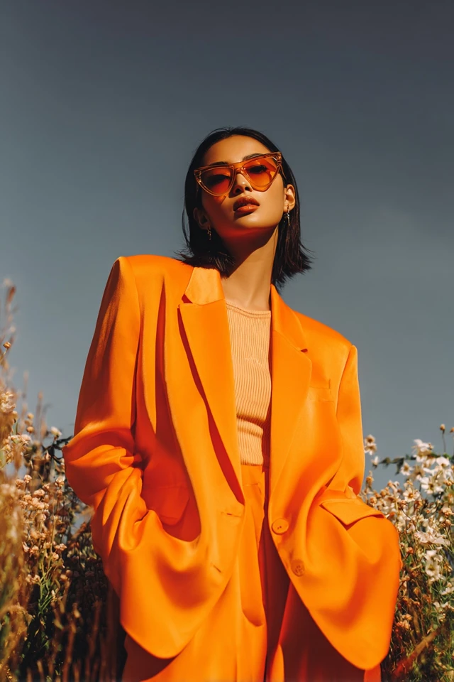 Sporty Silk Oversized Blazers