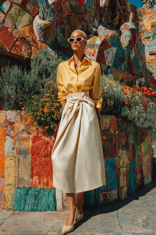 Preppy Festival Midi Skirts