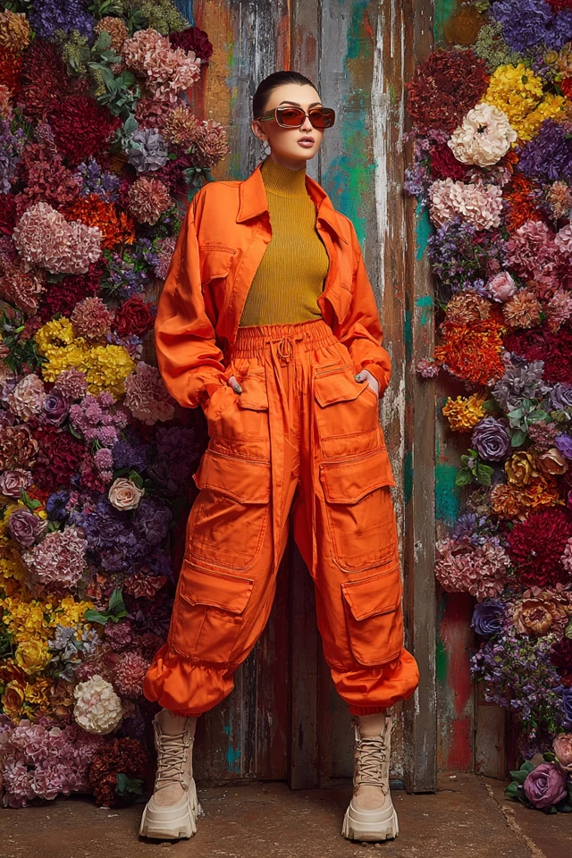 Romantic Winter Cargo Pants