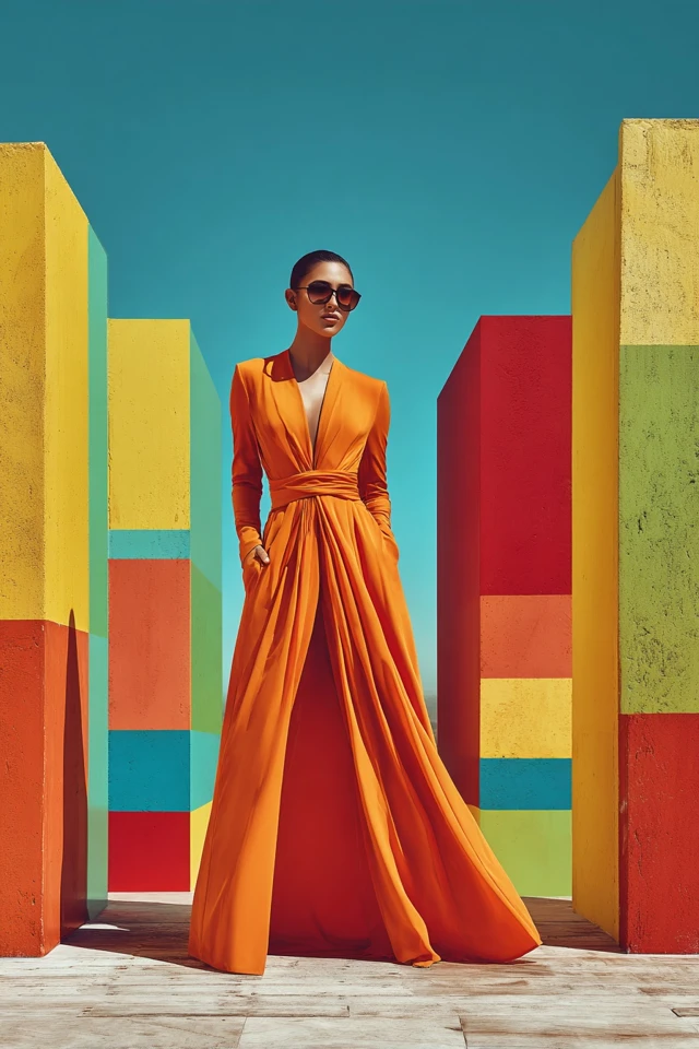Monochrome Bright Colors Styling Tips