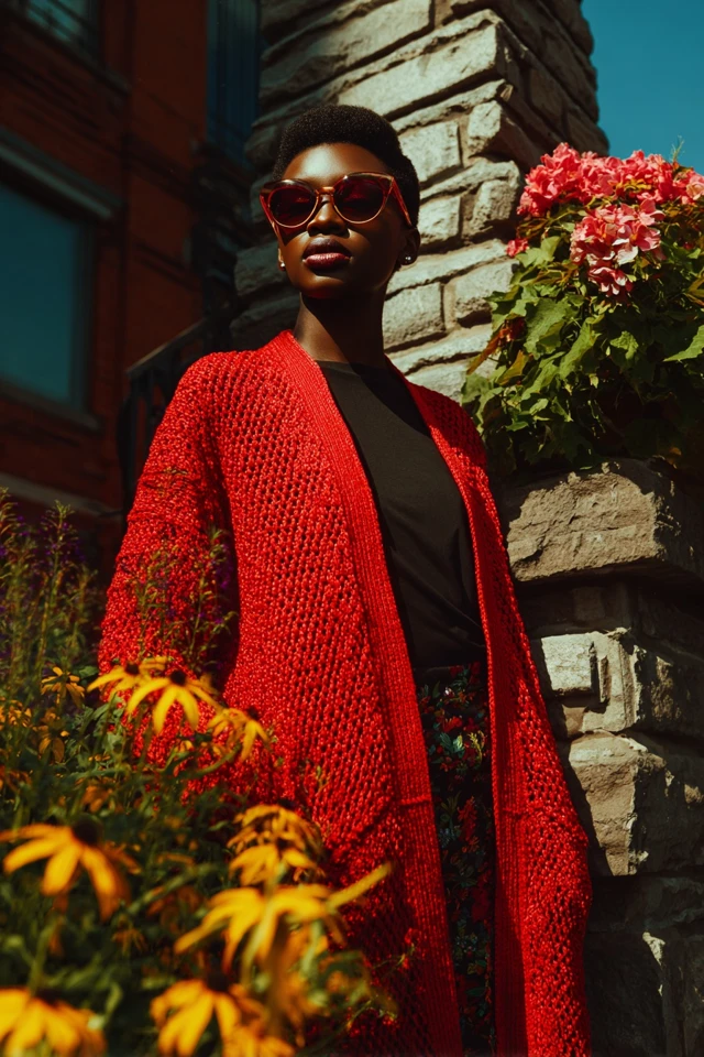 Bold Knit Oversized Blazers
