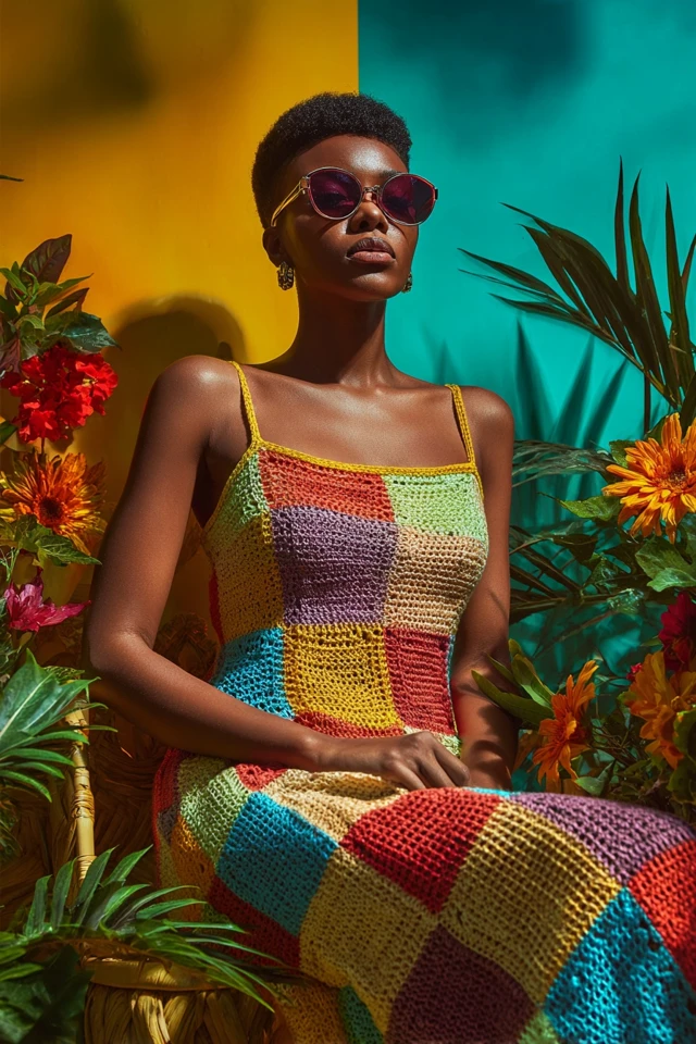 Y2K Crochet Linen Dresses