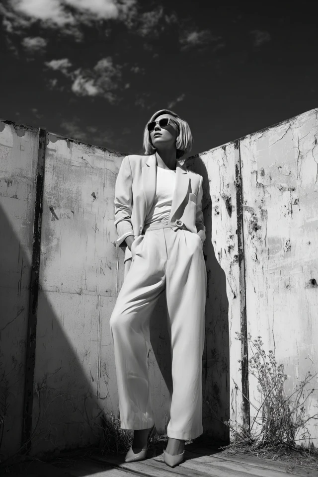 Vintage Monochrome Neutrals Wardrobe Essentials