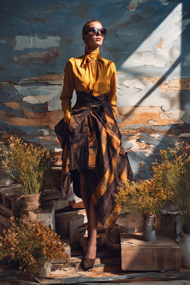 Vintage Fall Cargo Skirts
