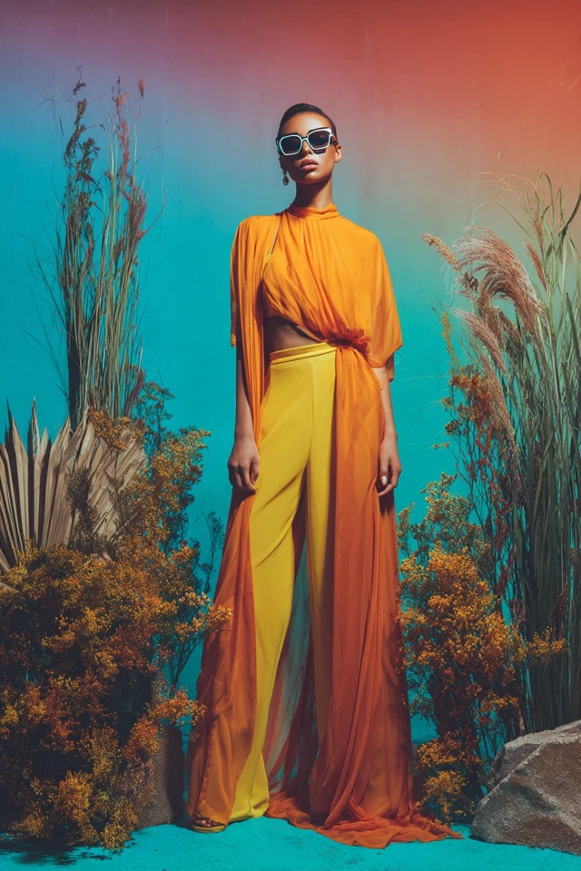 Edgy Bright Colors Looks
