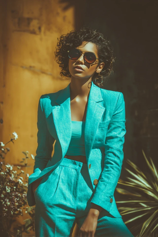 Sophisticated Linen Blazer Outfits - photo 4