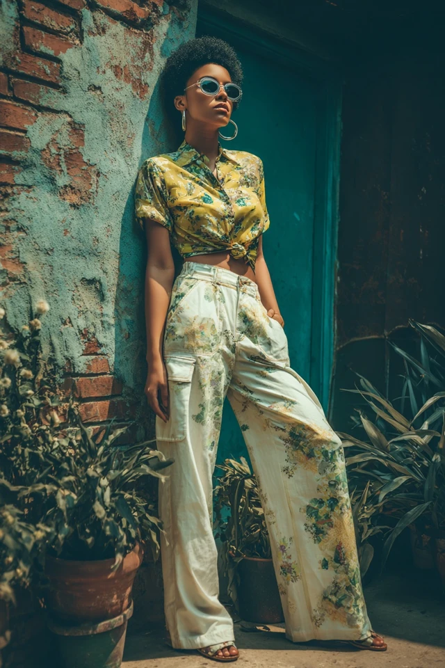 Retro Summer Cargo Pants