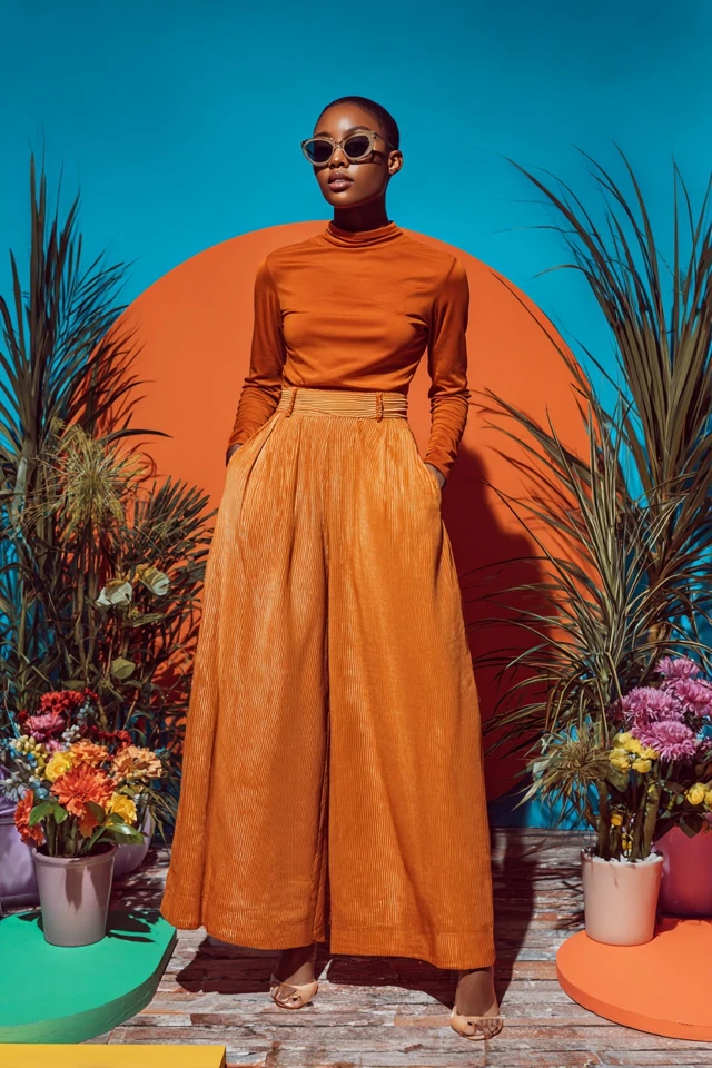Y2K Corduroy Satin Skirts