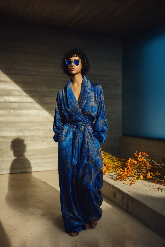 Electric Ultramarine Chenille Brunch Looks - photo 3