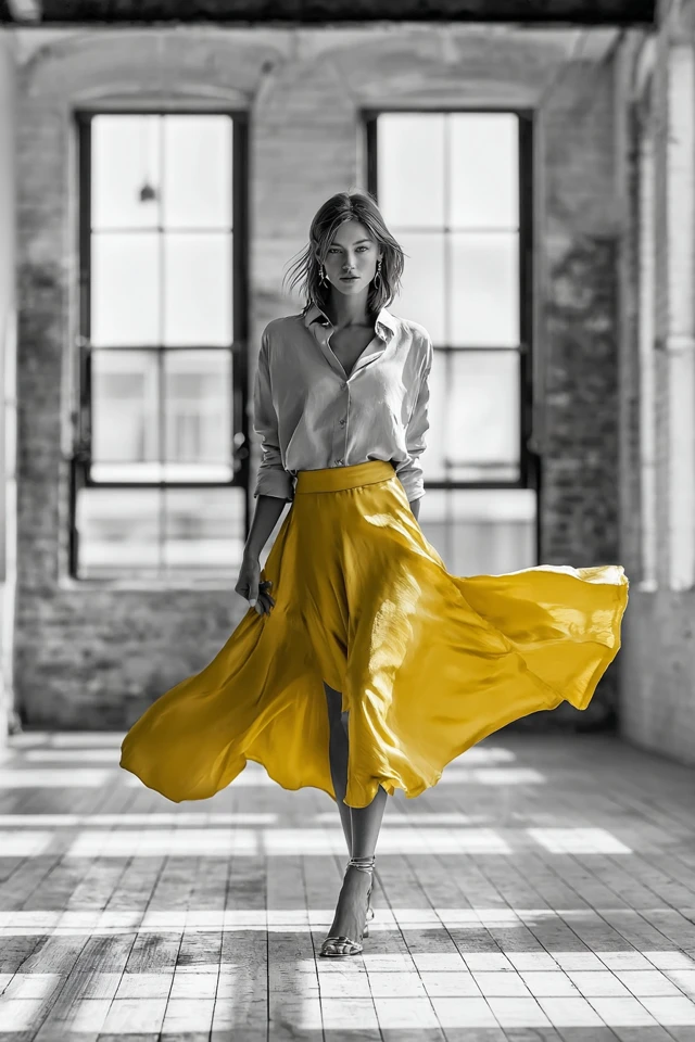 Essential Business Casual Satin Skirt Wardrobe Basics - photo 2