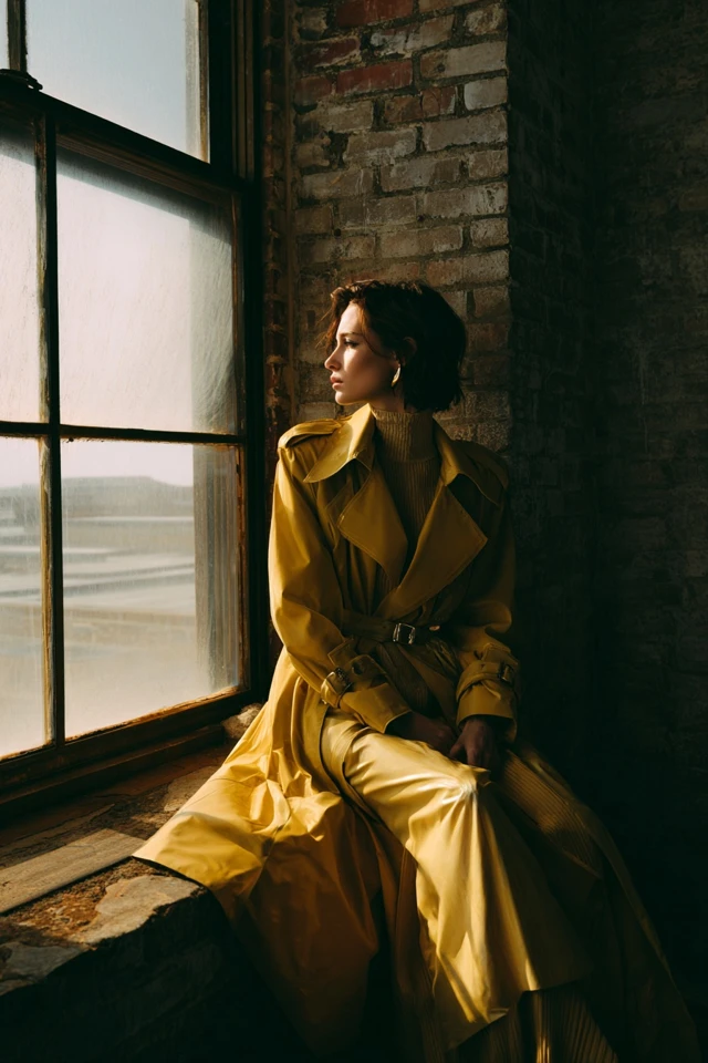 Retro Trench Coat Effortless - photo 2
