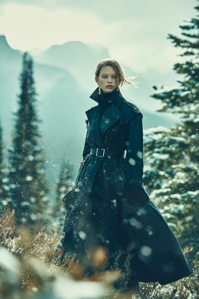 Winter Trench Coat Accessory Trends - photo 2