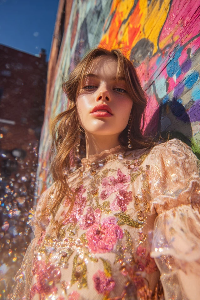 Romantic Sequin Top Aesthetic - photo 2