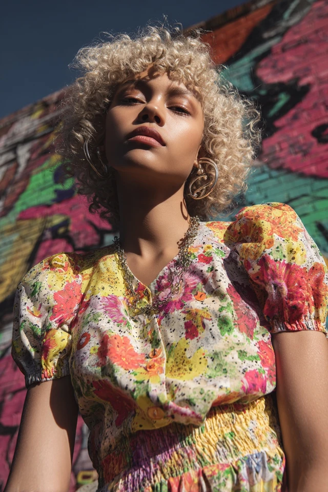 Retro Floral Dress Vibes - photo 2