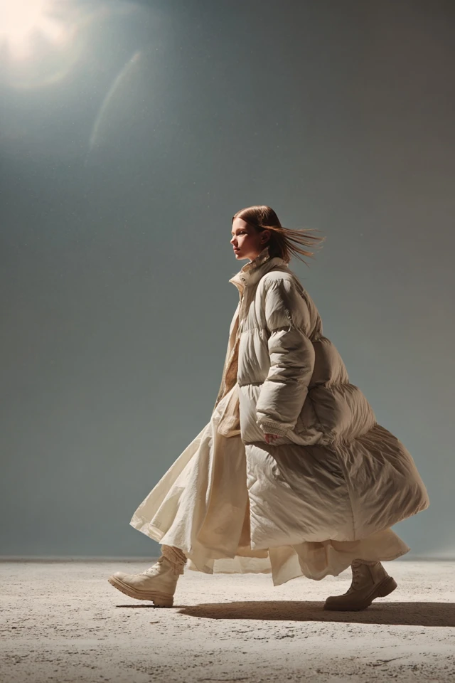 Neutral Puffer Coat Edit - photo 2