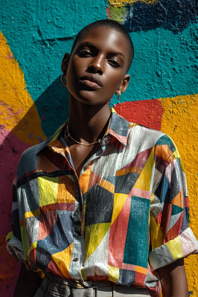 Edit Glam Oversized Shirt Style and Fit - photo 2