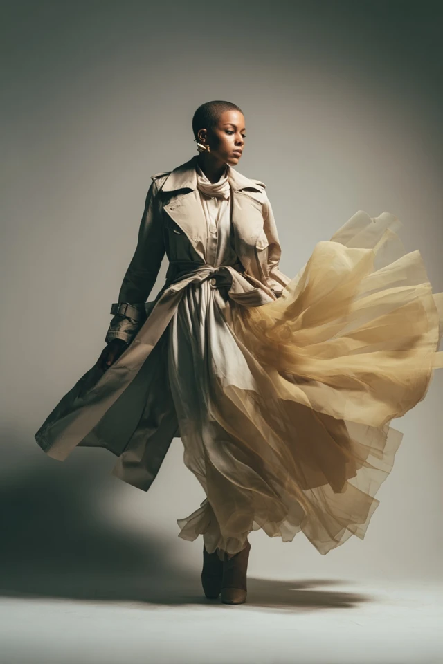 Neutral Trench Coat Statement - photo 2