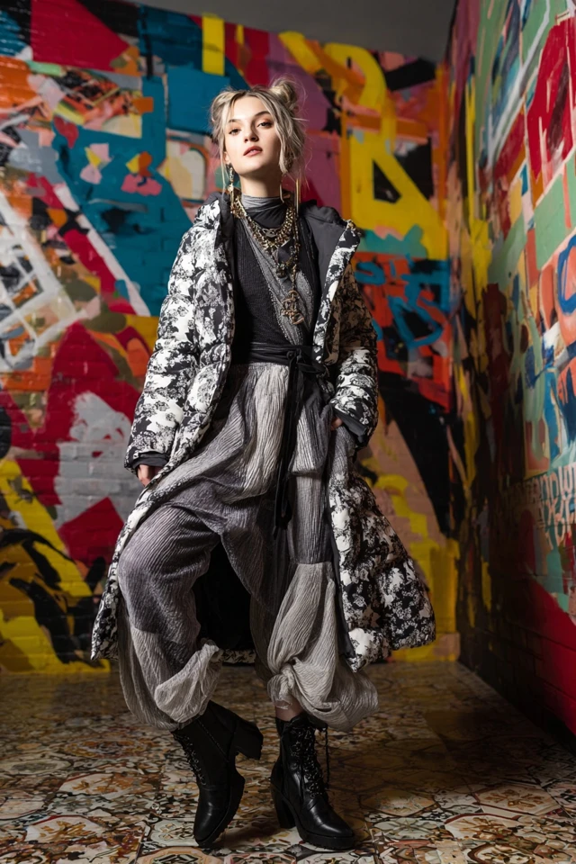 Layering Vintage Puffer Coat Color Palette - photo 2