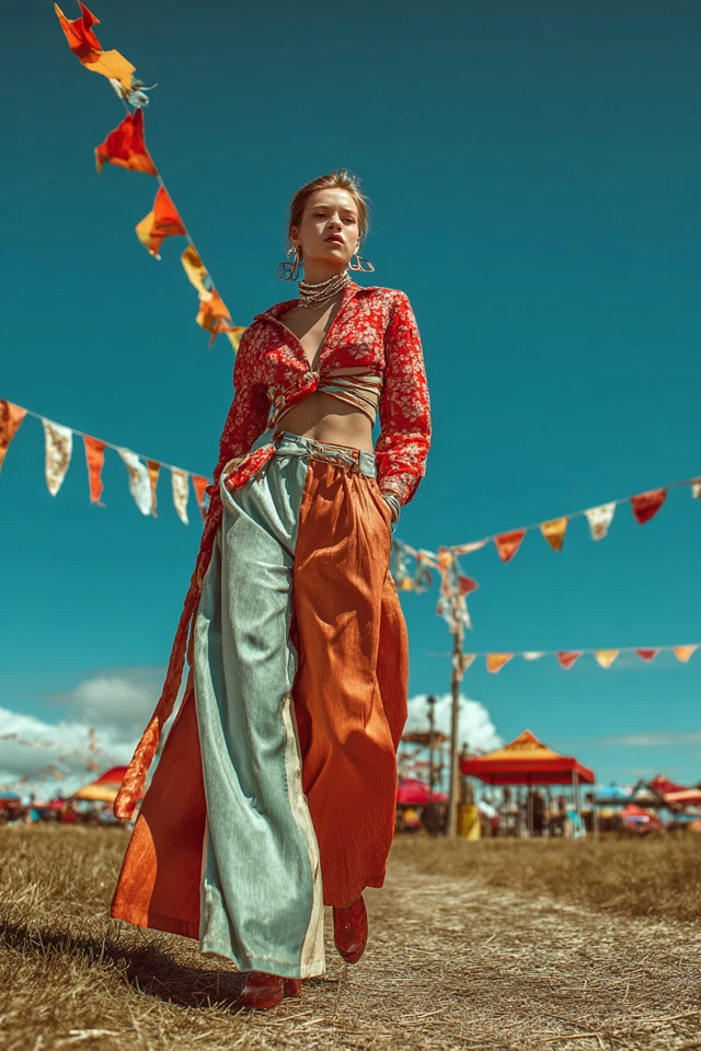 Summer Wide-Leg Pants Outfit Ideas - photo 2