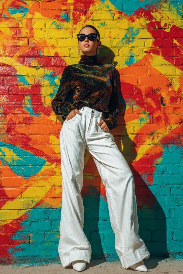 Sporty Velvet Flare Jeans - photo 2