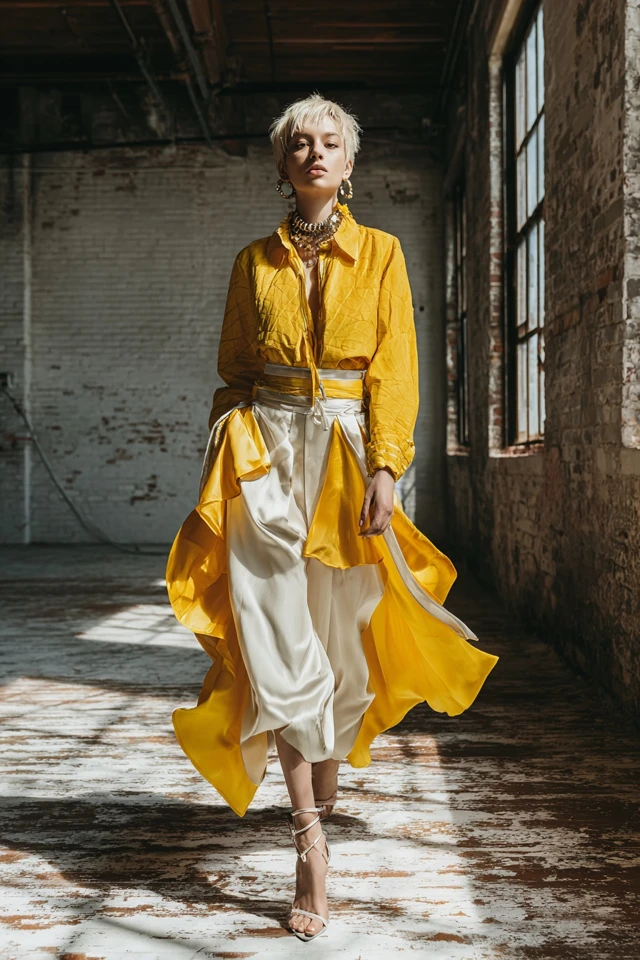 Bold Satin Skirt Curated - photo 2