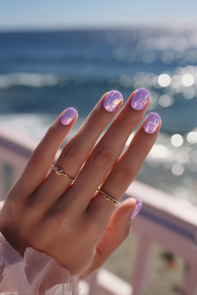 Purple Bloom Nails - photo 2